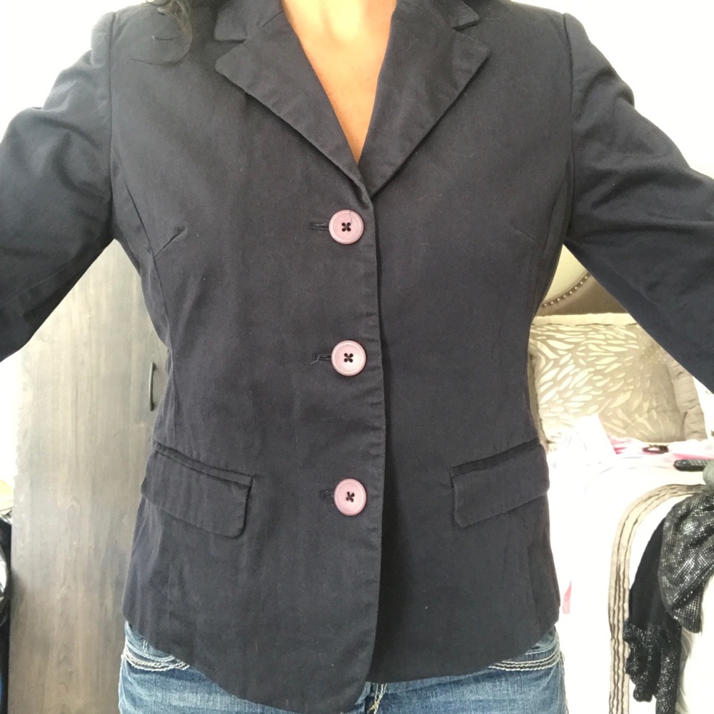 Navy Blue Short Blazer